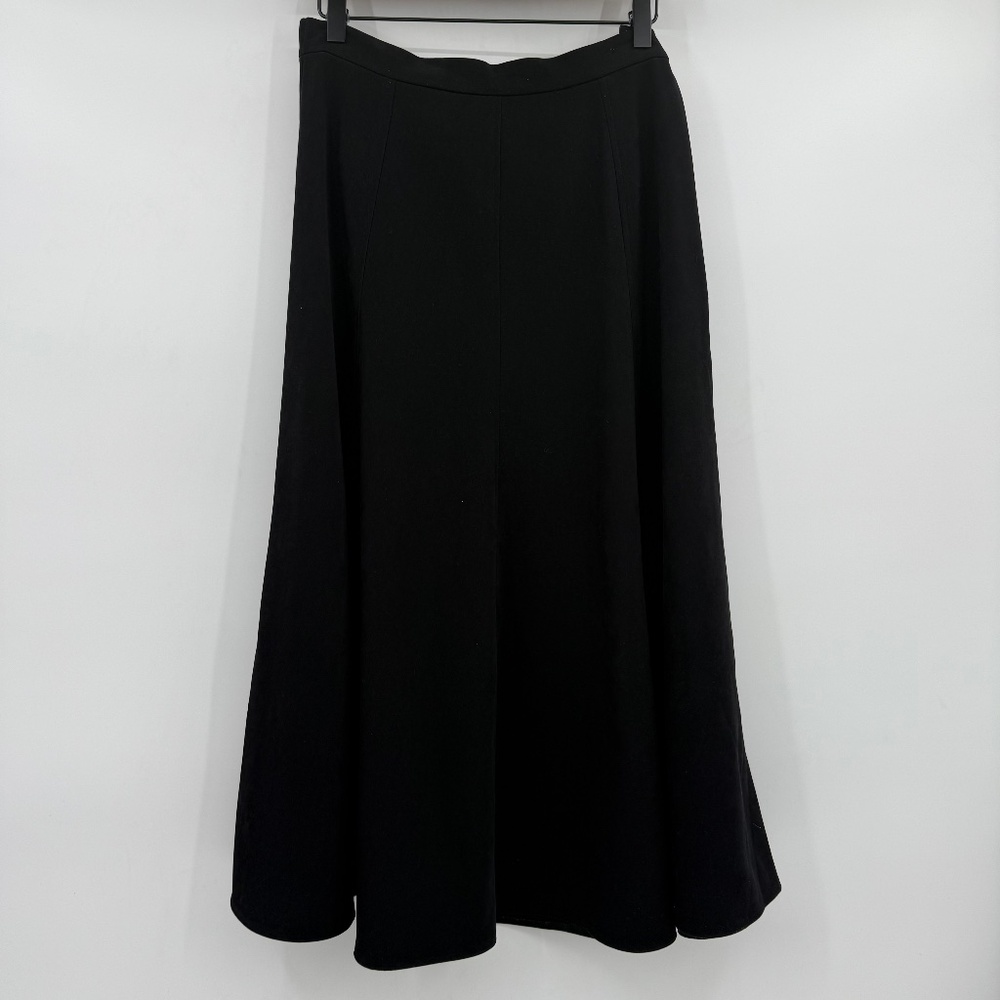 Coldwater Creek Skirt Women 10P Black Maxi Stretch Witchy Whimsigoth Minimalist